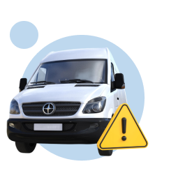 Camioneta utilitaria como referencia a responsabilidad civil por daÃ±os a terceros en operación vehicular empresarial.